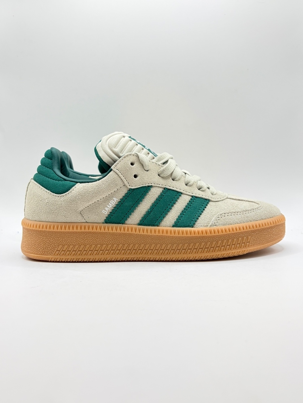 Adidas Samba XLG J Sneakers Size 5.5 US / 6.5 Womens Cream Green Gum Sole